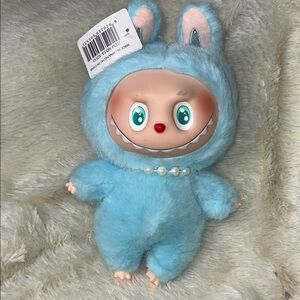 Blue Zimomo Labubu Plush Doll